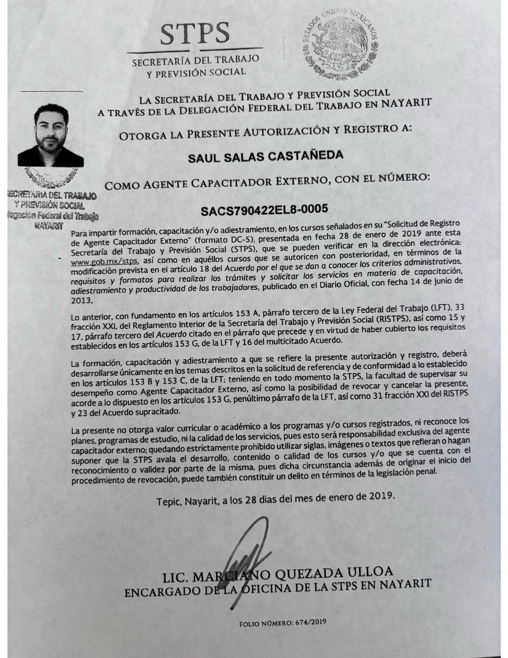 Agente Capacitador Externo · STPS